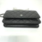 CHANEL AP0250 CC Matelasse CC Mark Classic Chain Wallet Bags Crossbody Long Wallet Shoulder Bag Caviar Leather Black/SilverHardware Used