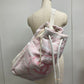 CHANEL Beach Bag, Shoulder Bag, CC, Coco Mark, Border, Pile, Drawstring, Cotton, Women's, Pink