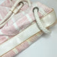 CHANEL Beach Bag, Shoulder Bag, CC, Coco Mark, Border, Pile, Drawstring, Cotton, Women's, Pink