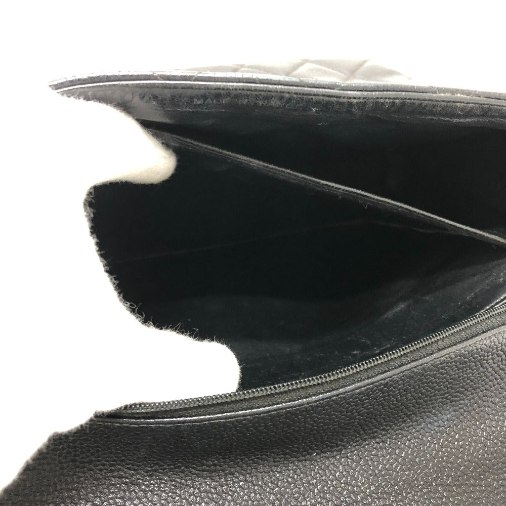 CHANEL A12397 ココマーク マトラッセ トップハンドル ハンドバック カバン ハンドバッグ キャビアスキン レディース ブラック - brandshop-reference
