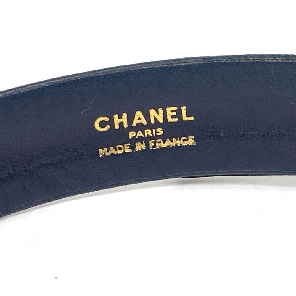 CHANEL ヴィンテージ ライオン バックル 革ベルト ベルト レザー レディース