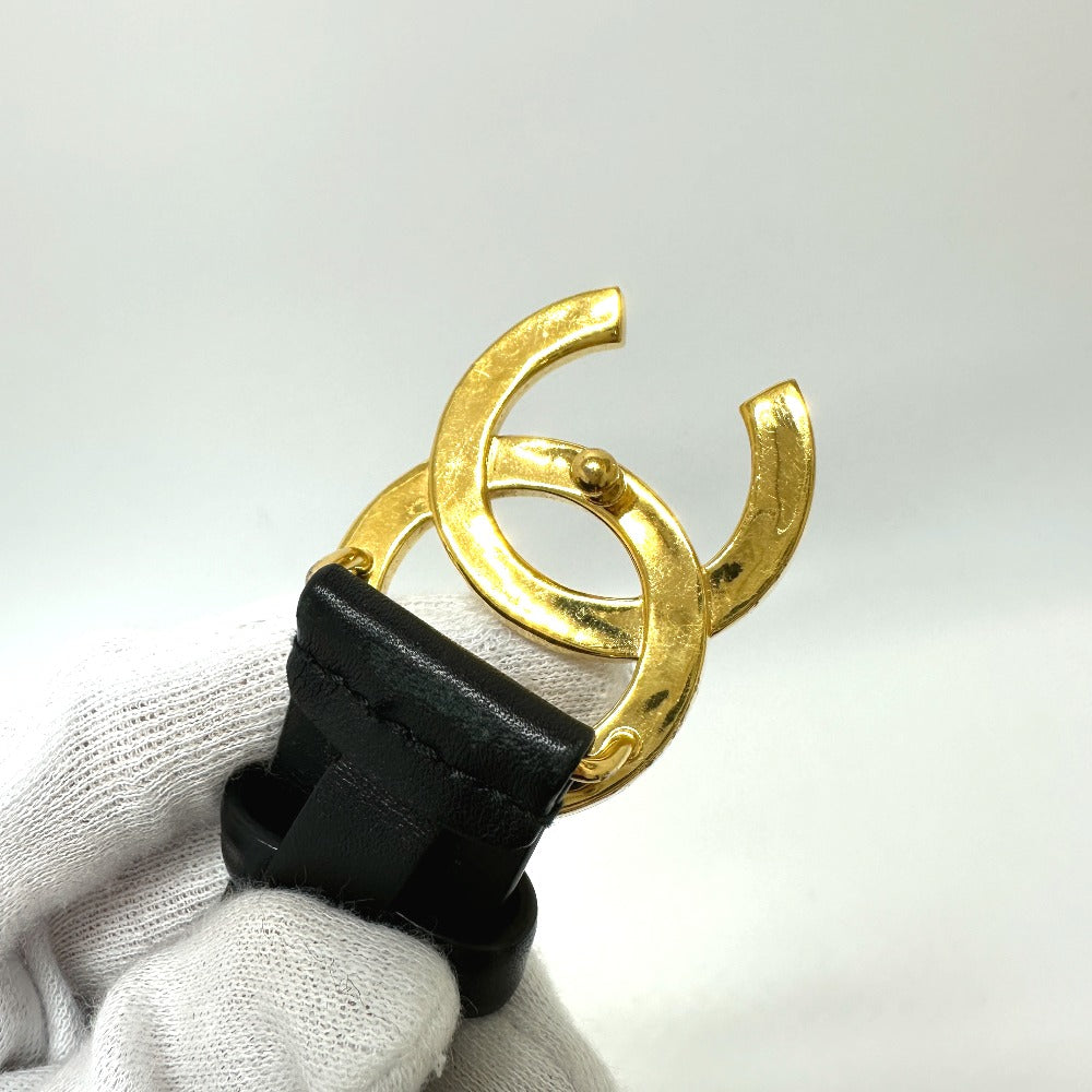 CHANEL B20 ココマーク アパレル ベルト レザー レディース ブラック - brandshop-reference