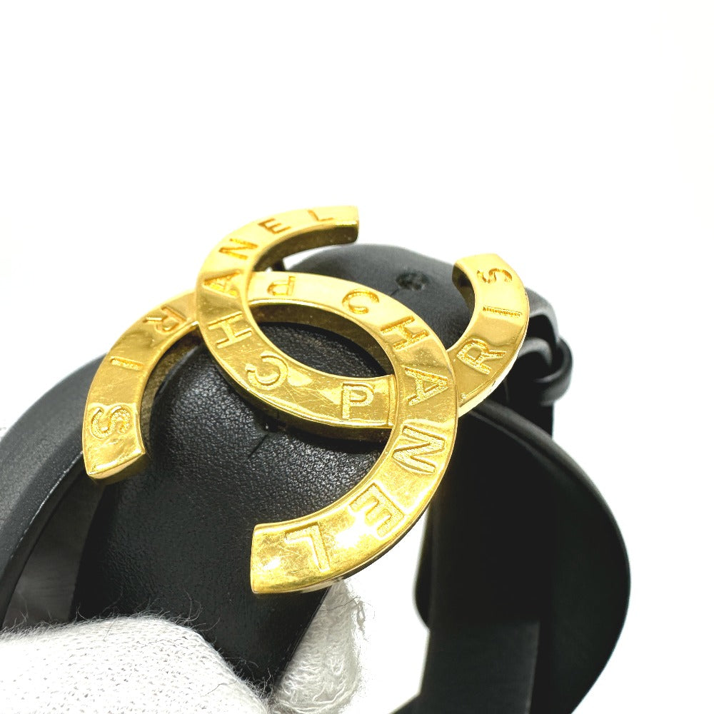 CHANEL B20 ココマーク アパレル ベルト レザー レディース ブラック - brandshop-reference