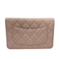 CHANEL AP0250 Coco Mark CC Chain Wallet, Long Wallet, Pouch, Pochette, Wallet, Crossbody Bag, Shoulder Bag, Caviar Skin, Women's, Pink