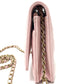 CHANEL AP0250 Coco Mark CC Chain Wallet, Long Wallet, Pouch, Pochette, Wallet, Crossbody Bag, Shoulder Bag, Caviar Skin, Women's, Pink