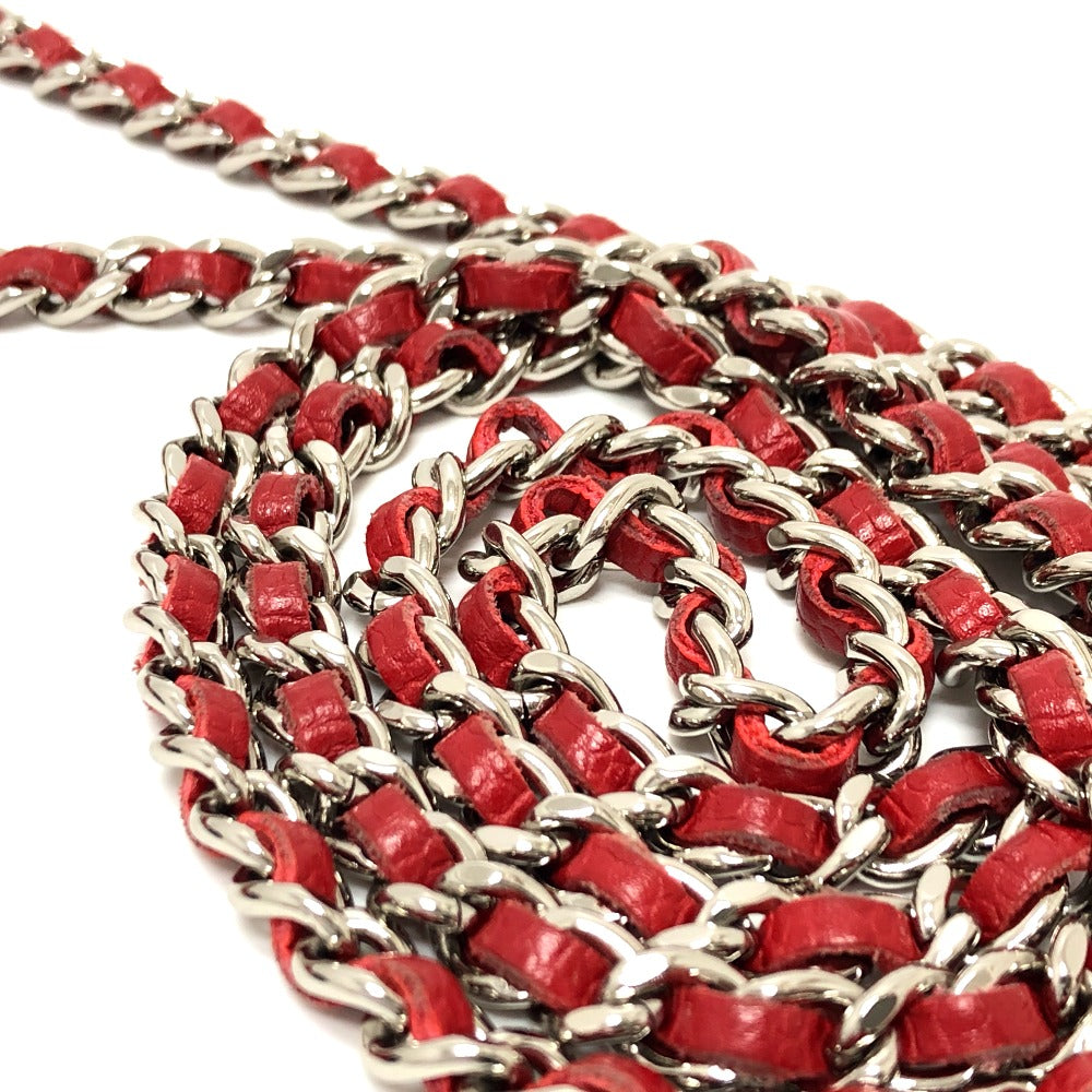 CHANEL AP0250 長財布 CC ココマーク クラシック  チェーンウォレット 斜め掛け カバン バッグ ショルダーバッグ キャビアスキン レディース レッド - brandshop-reference