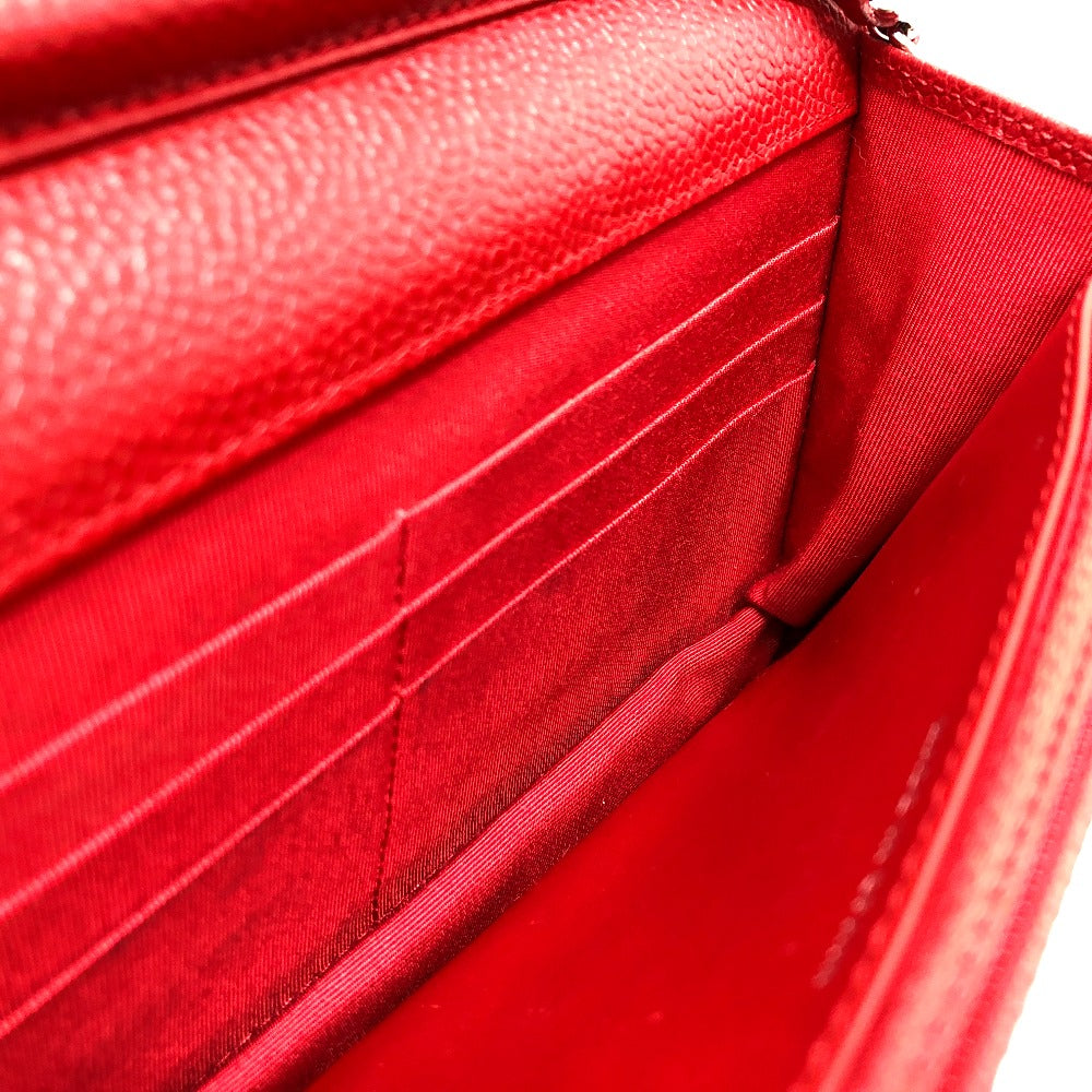 CHANEL AP0250 長財布 CC ココマーク クラシック  チェーンウォレット 斜め掛け カバン バッグ ショルダーバッグ キャビアスキン レディース レッド - brandshop-reference