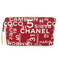 CHANEL バイシーライン ロゴ メイクポーチ 化粧ポーチ カバン クラッチバッグ ポーチ キャンバス レディース レッド - brandshop-reference