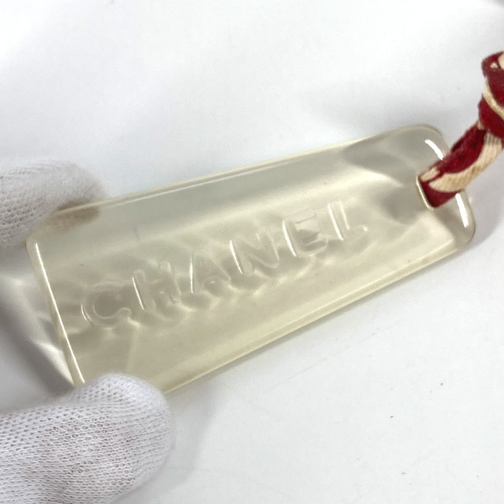 CHANEL バイシーライン ロゴ メイクポーチ 化粧ポーチ カバン クラッチバッグ ポーチ キャンバス レディース レッド - brandshop-reference