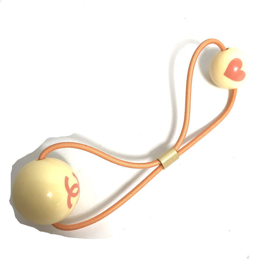 CHANEL 02P ハート ヘアアクセサリー ヘアゴム プラスチック レディース ピンク - brandshop-reference