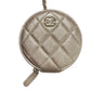 CHANEL 2024 Matelasse Coco Mark Year Gift Coin Case AirPods Bag Charm Lambskin Women's Gold