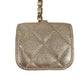 CHANEL 2024 Matelasse Coco Mark Year Gift Coin Case AirPods Bag Charm Lambskin Women's Gold