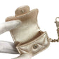 CHANEL 2024 Matelasse Coco Mark Year Gift Coin Case AirPods Bag Charm Lambskin Women's Gold
