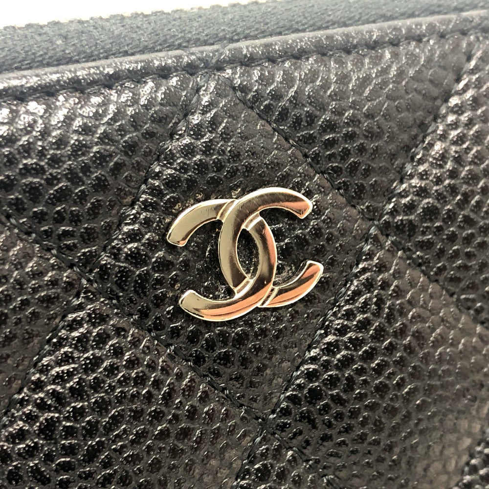 CHANEL A50097 CC ココマーク マトラッセ 財布 長財布 ウォレット ロングウォレット 長財布 キャビアスキン レディース