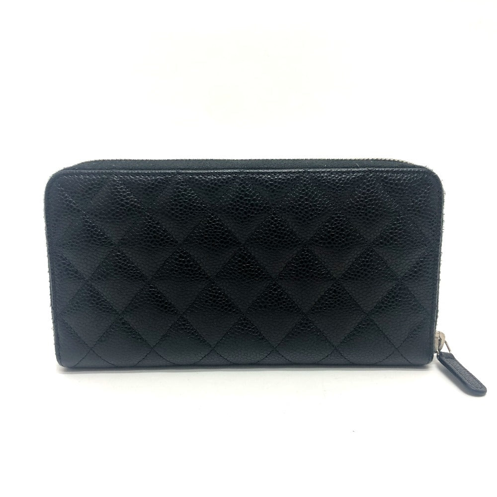 CHANEL A50097 CC ココマーク マトラッセ 財布 長財布 ウォレット ロングウォレット 長財布 キャビアスキン レディース