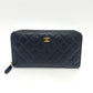CHANEL A50097 マトラッセ ココマーク ラウンド 財布 ウォレット 長財布 キャビアスキン レディース ブラック