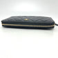 CHANEL A50097 マトラッセ ココマーク ラウンド 財布 ウォレット 長財布 キャビアスキン レディース ブラック