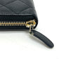 CHANEL A50097 マトラッセ ココマーク ラウンド 財布 ウォレット 長財布 キャビアスキン レディース ブラック