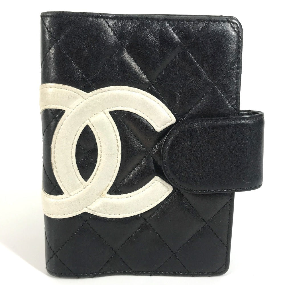 CHANEL A26727 カンボンライン CC ココマーク ロゴ ステーショナリー システム手帳 手帳カバー レザー レディース ブラック - brandshop-reference