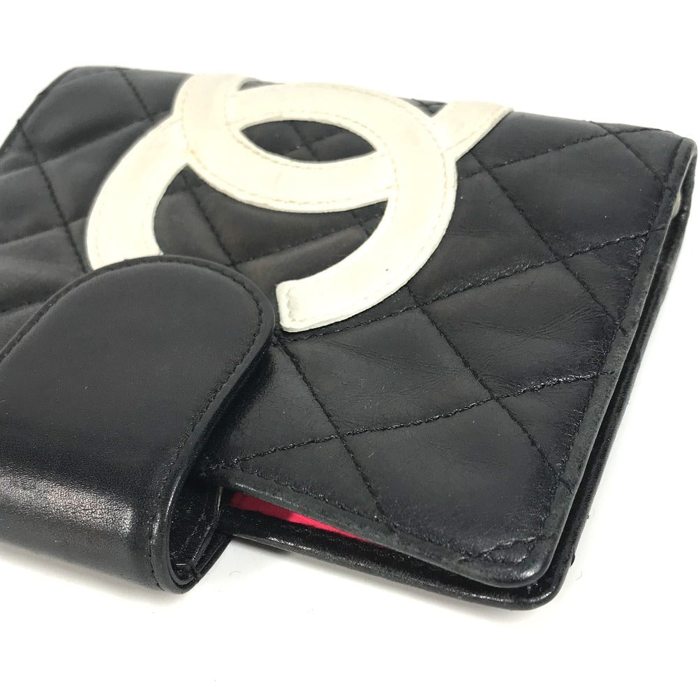 CHANEL A26727 カンボンライン CC ココマーク ロゴ ステーショナリー システム手帳 手帳カバー レザー レディース ブラック - brandshop-reference