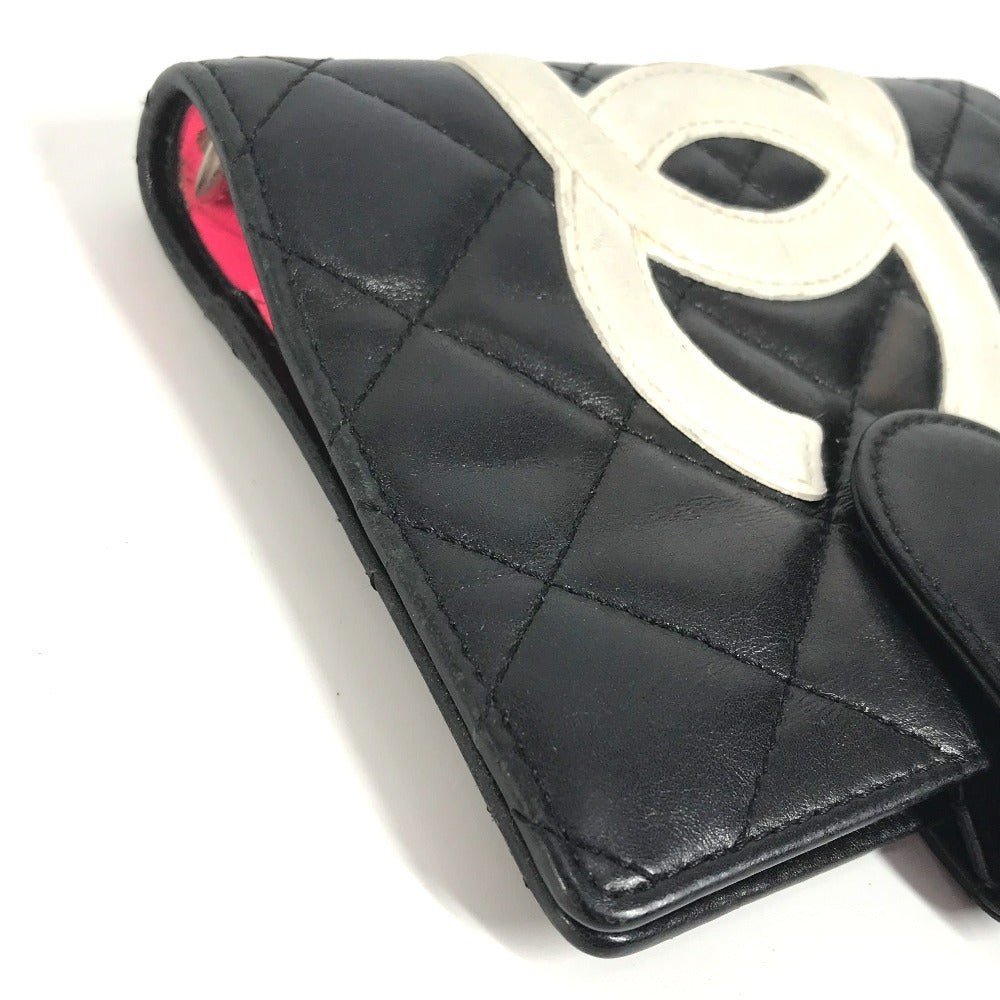 CHANEL A26727 カンボンライン CC ココマーク ロゴ ステーショナリー システム手帳 手帳カバー レザー レディース ブラック - brandshop-reference