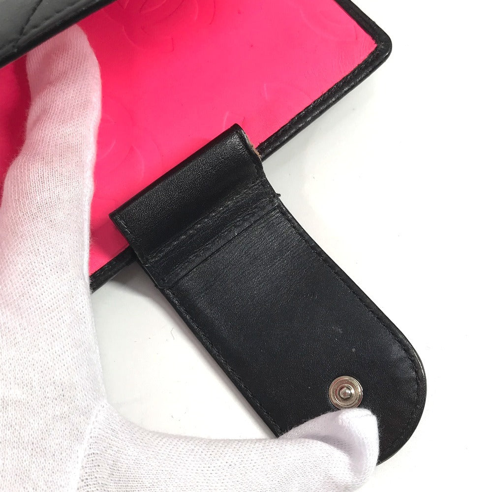 CHANEL A26727 カンボンライン CC ココマーク ロゴ ステーショナリー システム手帳 手帳カバー レザー レディース ブラック - brandshop-reference