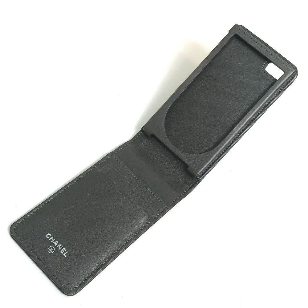 CHANEL CC Coco Mark iPhone 4/4S Compatible iPhone Case, Caviar Skin, Women's, Gray