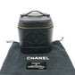CHANEL A01998 CC Mark Vertical Vanity Bag Bag Caviar Leather Hand Bag Caviar Leather Black Used