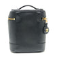 CHANEL A01998 CC Mark Vertical Vanity Bag Bag Caviar Leather Hand Bag Caviar Leather Black Used