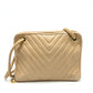 CHANEL CC Mark charm V-Stitch Chevron Bag, 2-way bag Hand Bag Lambskin Leather Beige Used