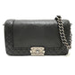 CHANEL A92193 ココマーク ボーイシャネル チェーン ショルダーバッグ カーフスキン レディース ブラック