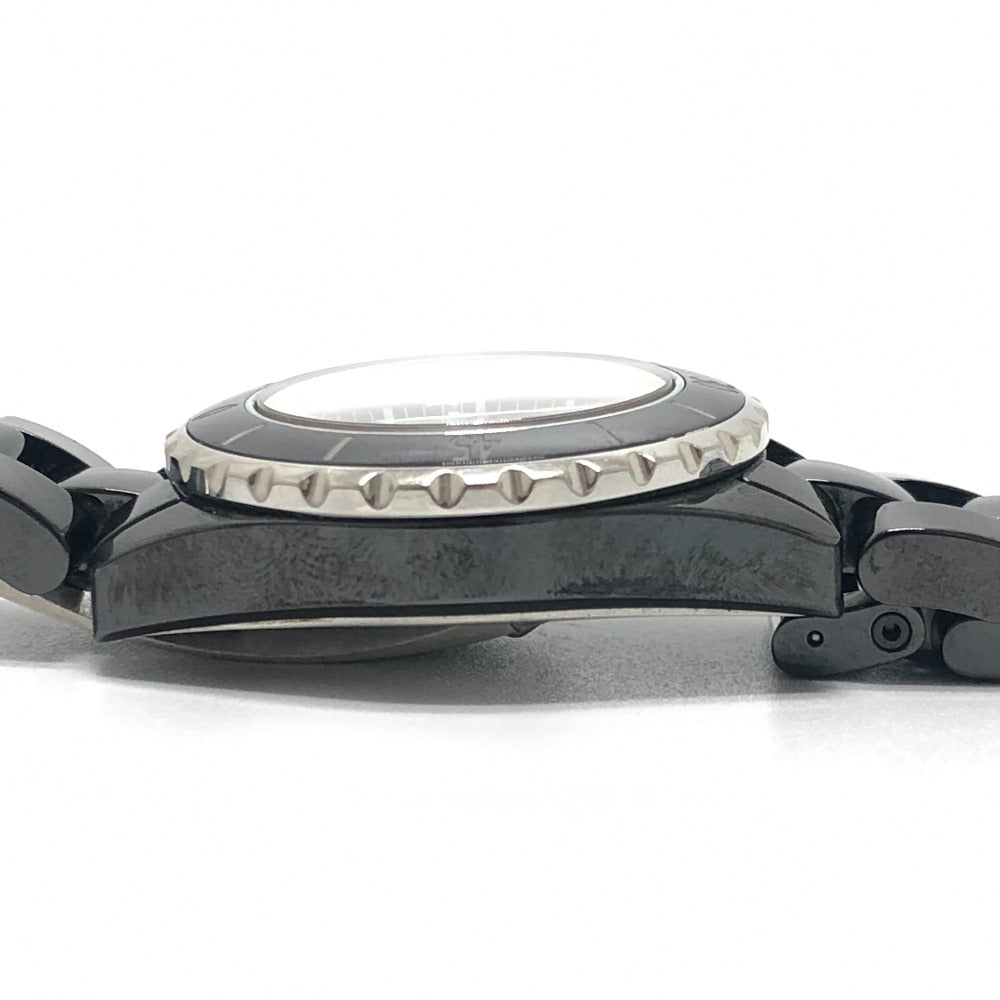 CHANEL H0682 J12 クォーツ ウォッチ デイト ラウンドフェイス 33MM 腕時計 セラミック レディース ブラック