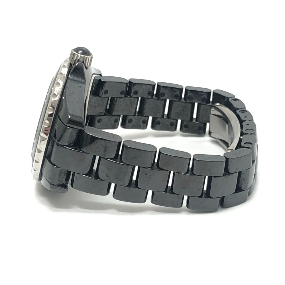 CHANEL H0682 J12 クォーツ ウォッチ デイト ラウンドフェイス 33MM 腕時計 セラミック レディース ブラック