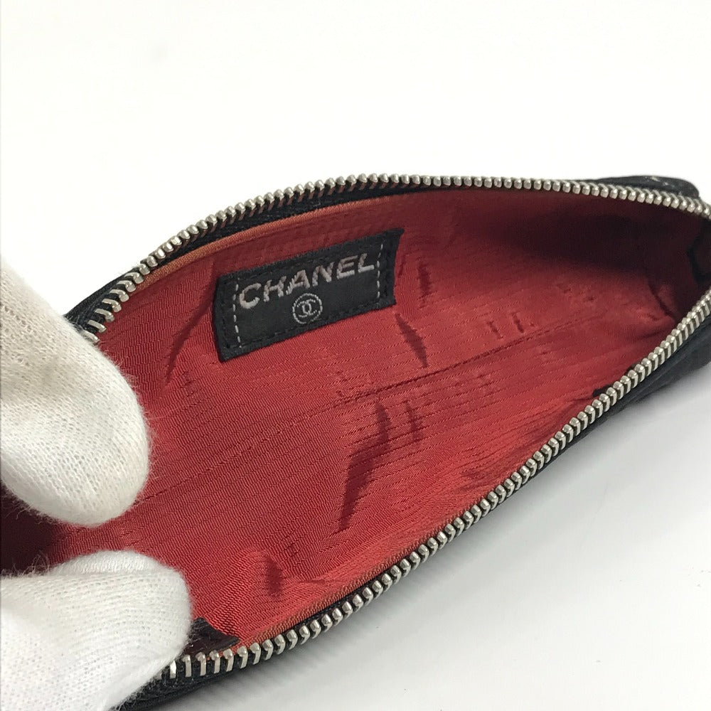 CHANEL 旧トラベルライン 筆箱 ポーチ ステーショナリー ペンケース ナイロン レディース ブラック - brandshop-reference