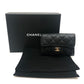 CHANEL AP0222 CC Mark Matelasse Classic Leather accessories, 4-piece set Key Case Caviar Leather Black Used