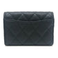 CHANEL AP0222 CC Mark Matelasse Classic Leather accessories, 4-piece set Key Case Caviar Leather Black Used