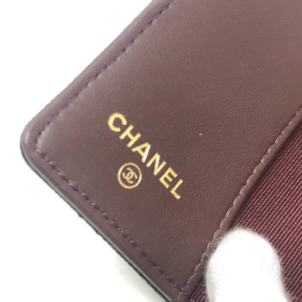 CHANEL AP0222 CC Mark Matelasse Classic Leather accessories, 4-piece set Key Case Caviar Leather Black Used