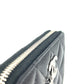 CHANEL AP3728 マトラッセ スターココマーク ラウンド コインケース コンパクトウォレット 2つ折り財布 キャビアスキン レディース ブラック