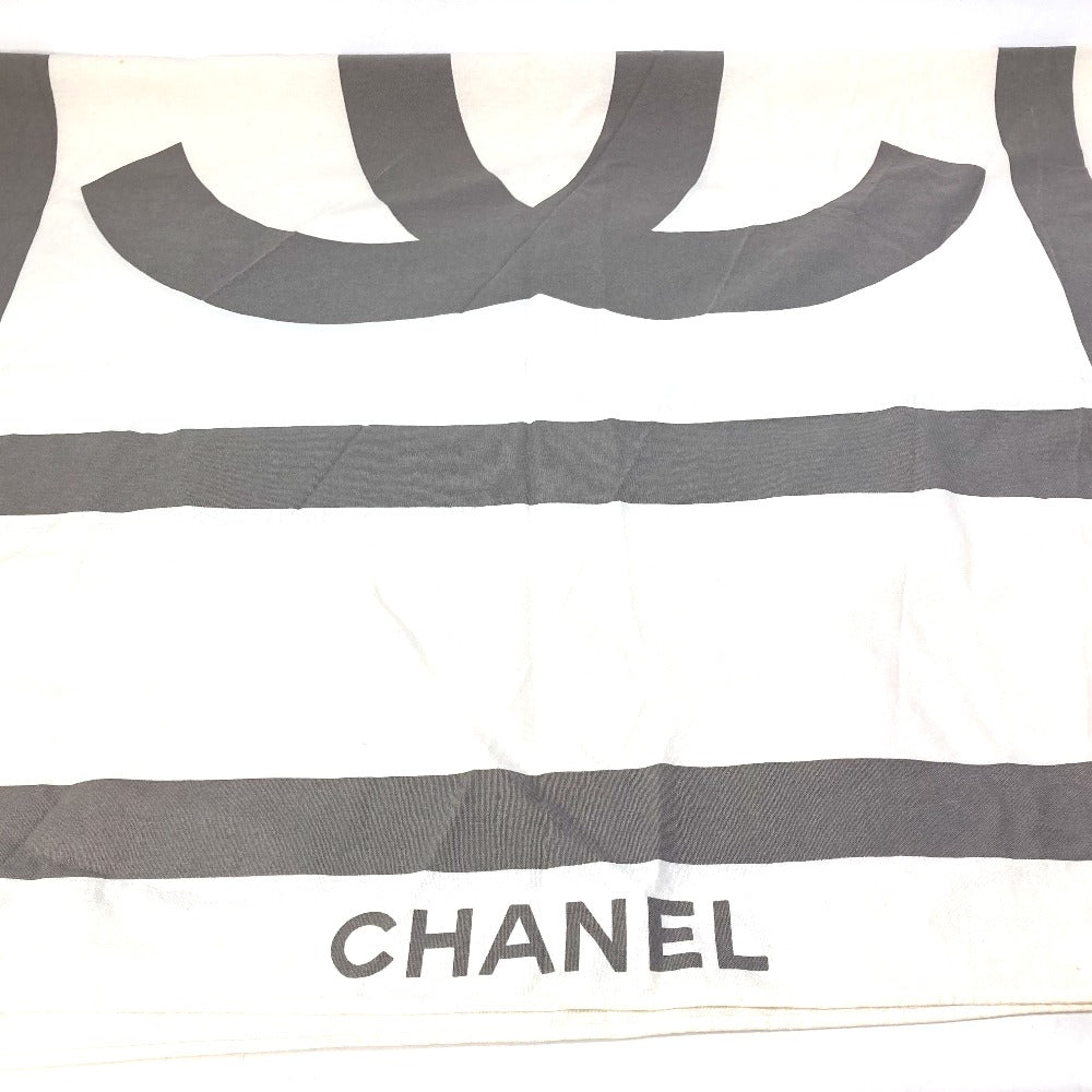 CHANEL スポーツ CC ココマーク ビーチマット ラグ タオル インテリア 雑貨 コットン レディース グレー