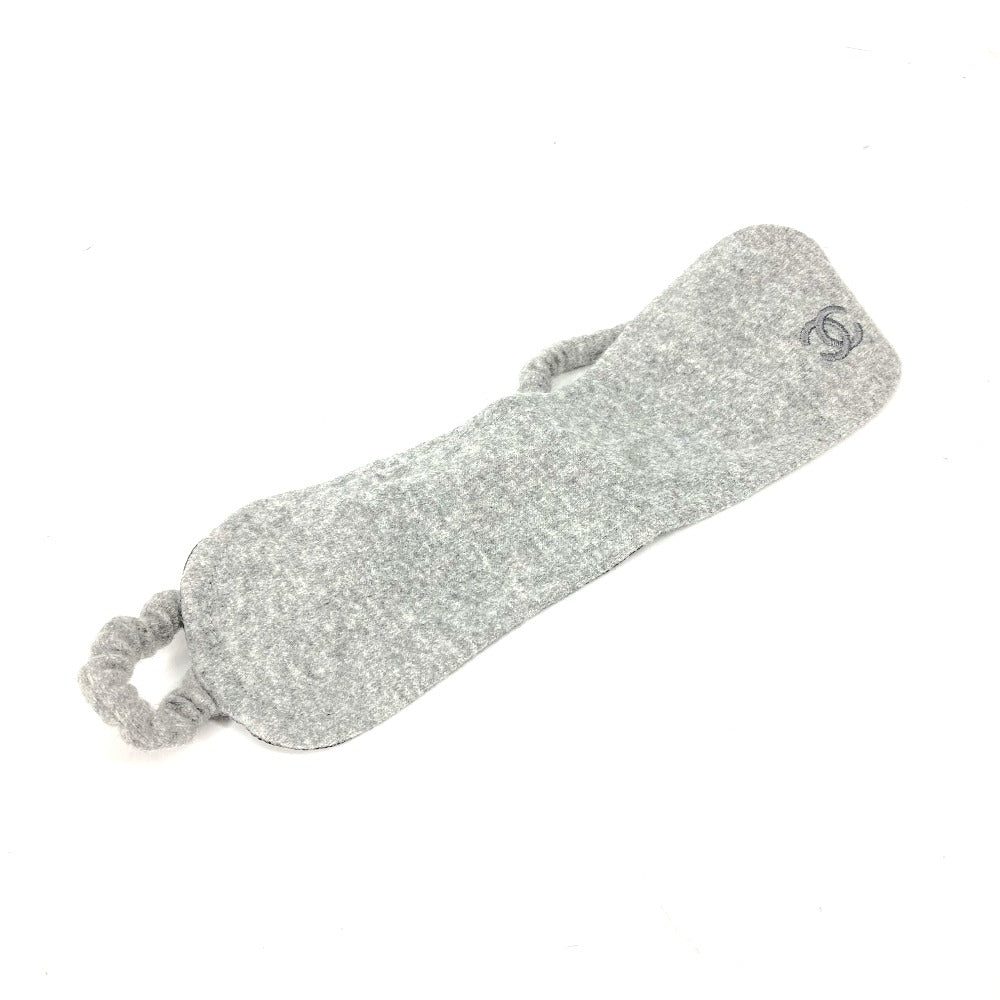 CHANEL CC Coco Mark Eye Mask, Travel/Sleep Aid, Silk, Women's, Gray