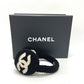 CHANEL 25B Deconstructed Coco Mark Bicolor Apparel Accessory Earmuffs Fur Women's Black