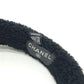 CHANEL 25B Deconstructed Coco Mark Bicolor Apparel Accessory Earmuffs Fur Women's Black