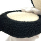 CHANEL 25B Deconstructed Coco Mark Bicolor Apparel Accessory Earmuffs Fur Women's Black