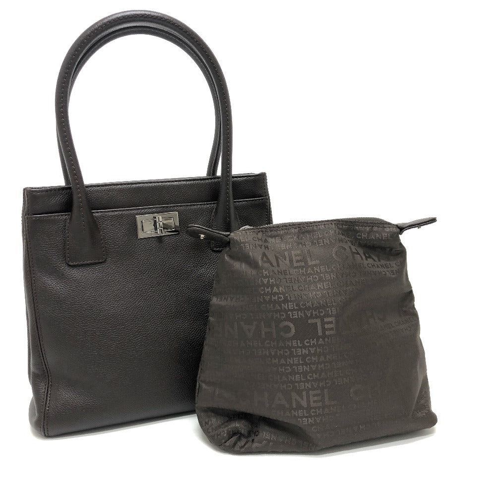 CHANEL ハンドバッグ エグゼクティブ 2.55 カバン 縦型  トートバッグ レザー レディース ブラウン - brandshop-reference