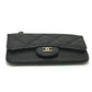 CHANEL AP2570 フラグメントケース ココマーク マトラッセ クラシック ジップ カードケース 財布 小銭入れ コインケース キャビアスキン レディース ブラック