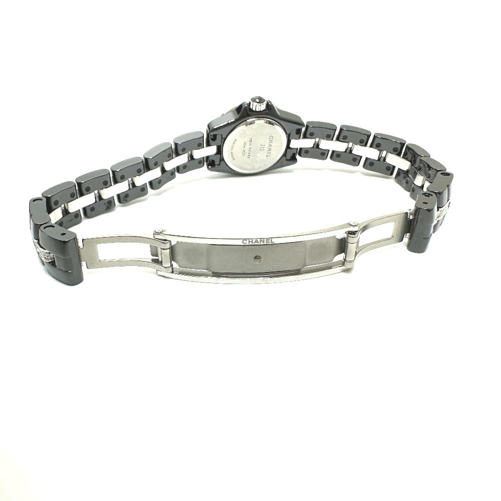 CHANEL H5236 J12 XS 19mm Bezel with Diamond Strap, Quartz Movement, Ceramic, Women's, Black