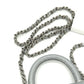 CHANEL Matelasse Coco handle Extra Mini 2-Way Bag Hand Bag Caviar Leather Silver Used