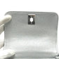 CHANEL Matelasse Coco handle Extra Mini 2-Way Bag Hand Bag Caviar Leather Silver Used