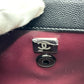 CHANEL Chevron V-Stitch Coco Handle XS So Black 2-Way Bag Shoulder Bag Handbag Caviar Skin Women's Black