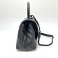 CHANEL Chevron V-Stitch Coco Handle XS So Black 2-Way Bag Shoulder Bag Handbag Caviar Skin Women's Black